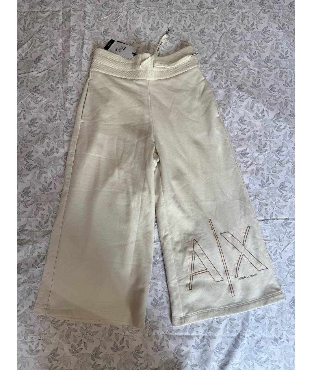 ARMANI EXCHANGE Белые хлопковые капри, фото 5