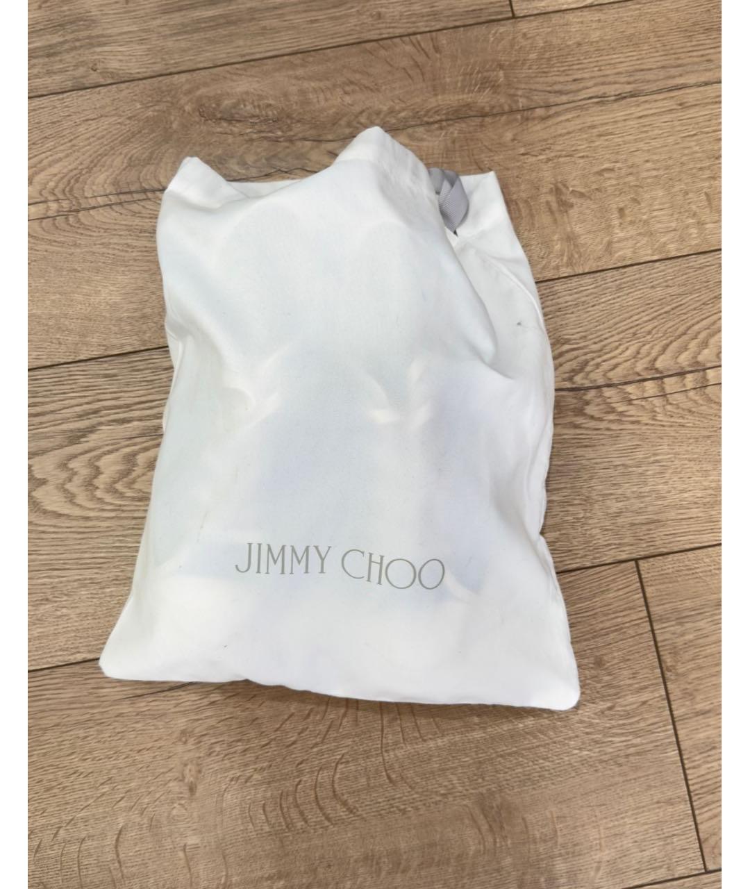 JIMMY CHOO Синие текстильные кеды, фото 8