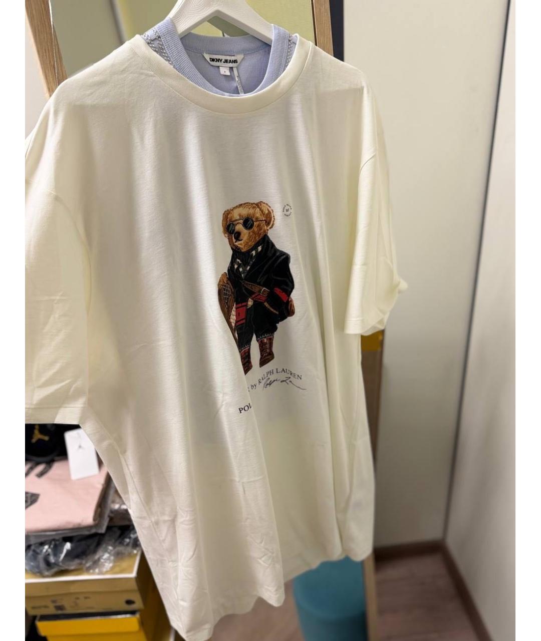 POLO RALPH LAUREN Белая хлопковая футболка, фото 2