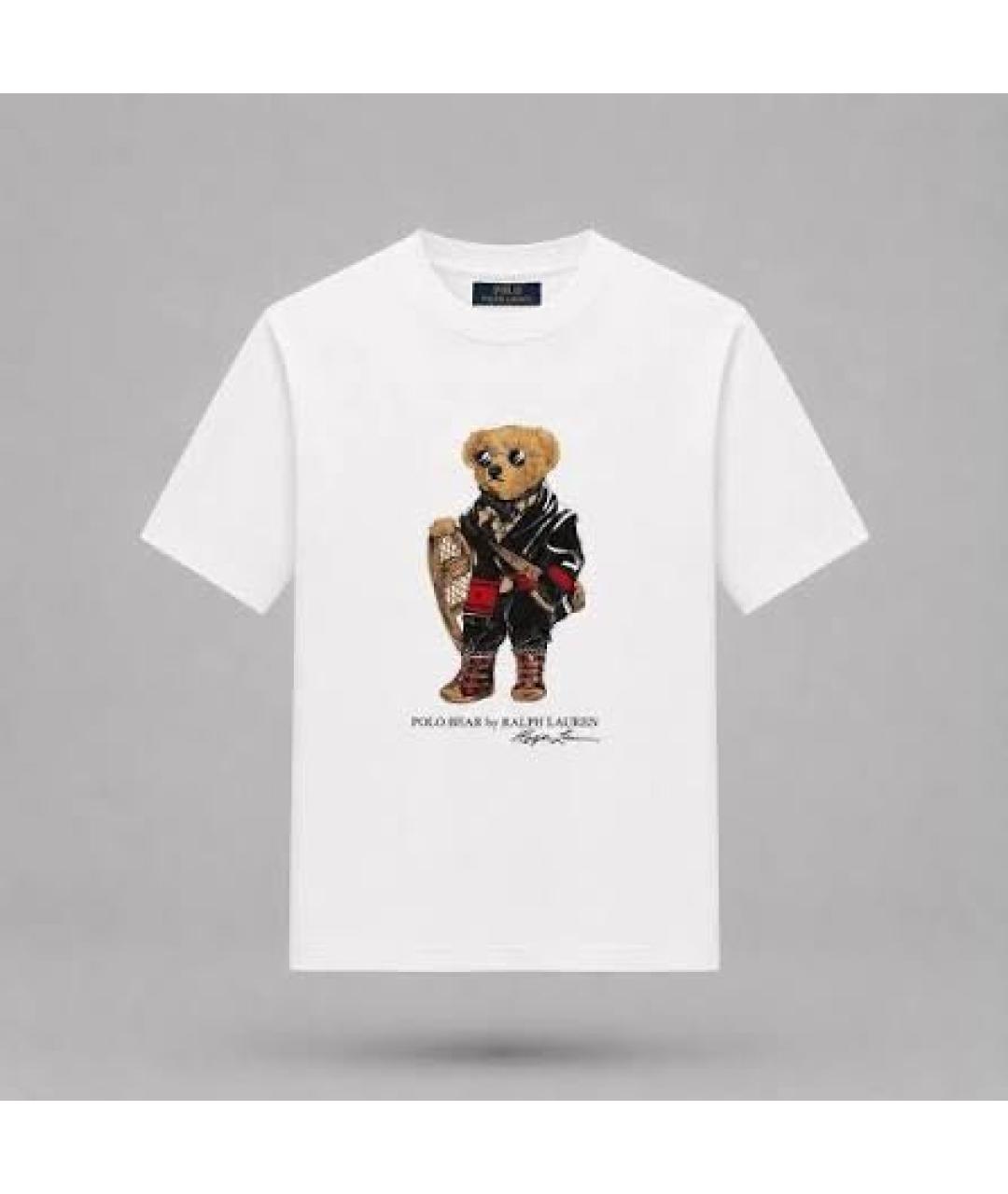 POLO RALPH LAUREN Белая хлопковая футболка, фото 5