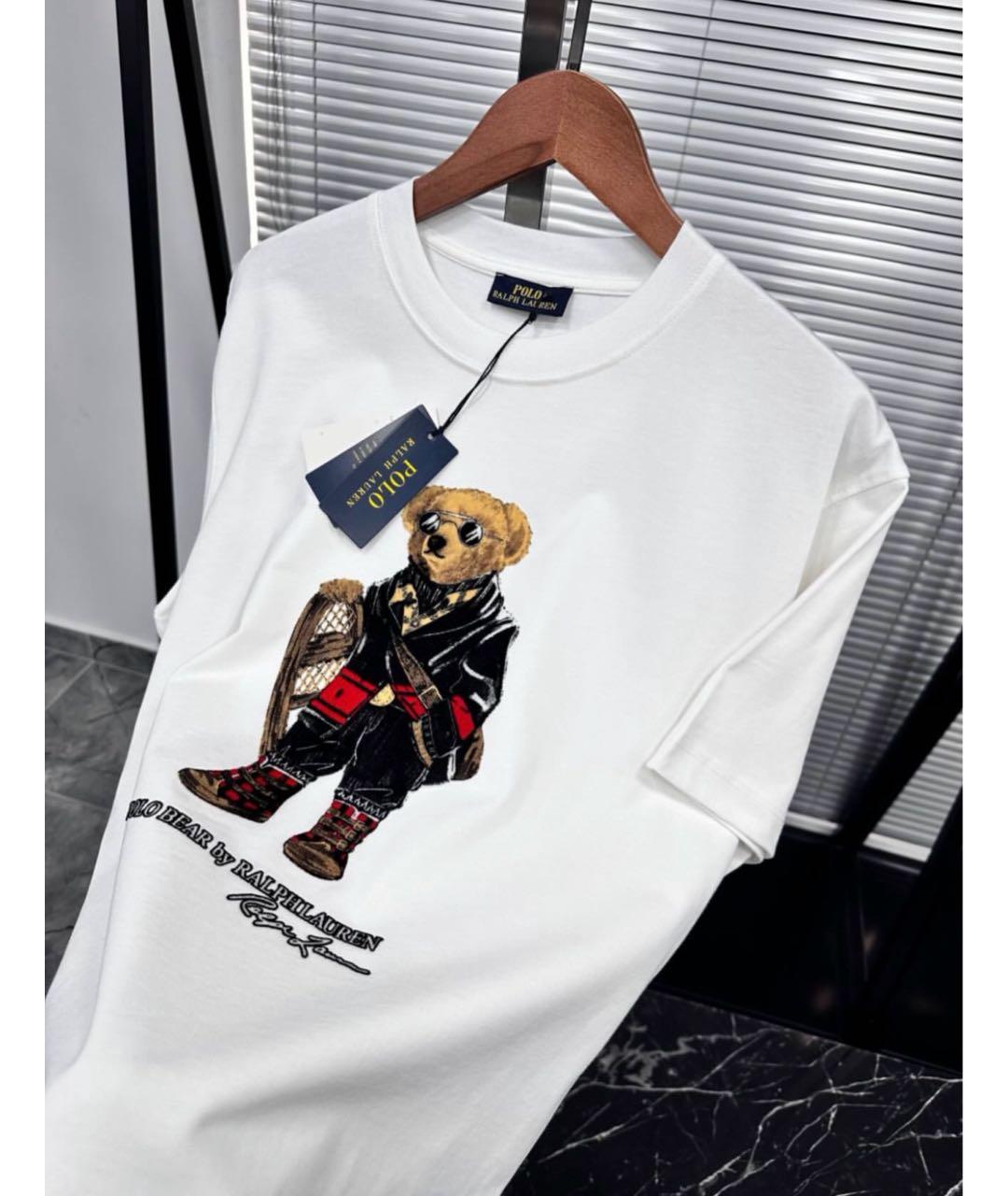 POLO RALPH LAUREN Белая хлопковая футболка, фото 4