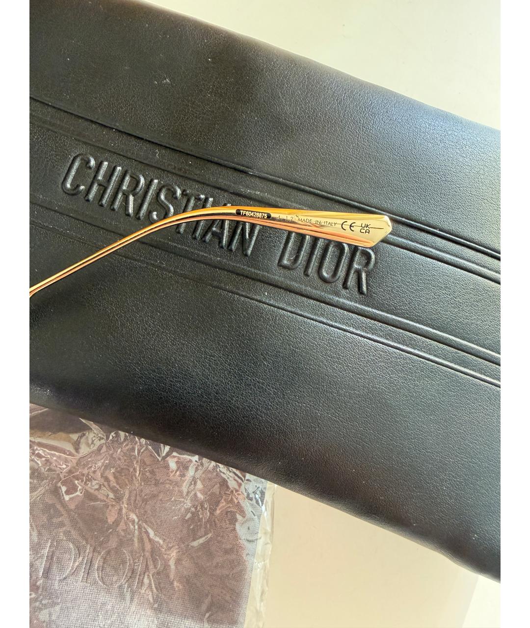 CHRISTIAN DIOR Белые пластиковые солнцезащитные очки, фото 5