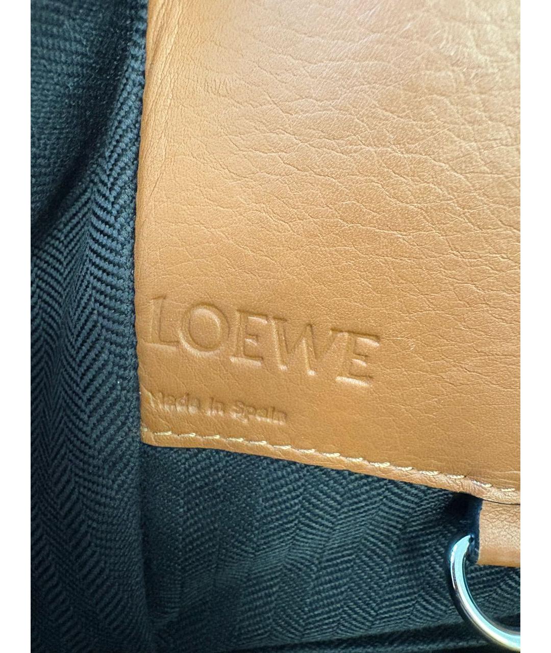 LOEWE Коричневая кожаная сумка через плечо, фото 6