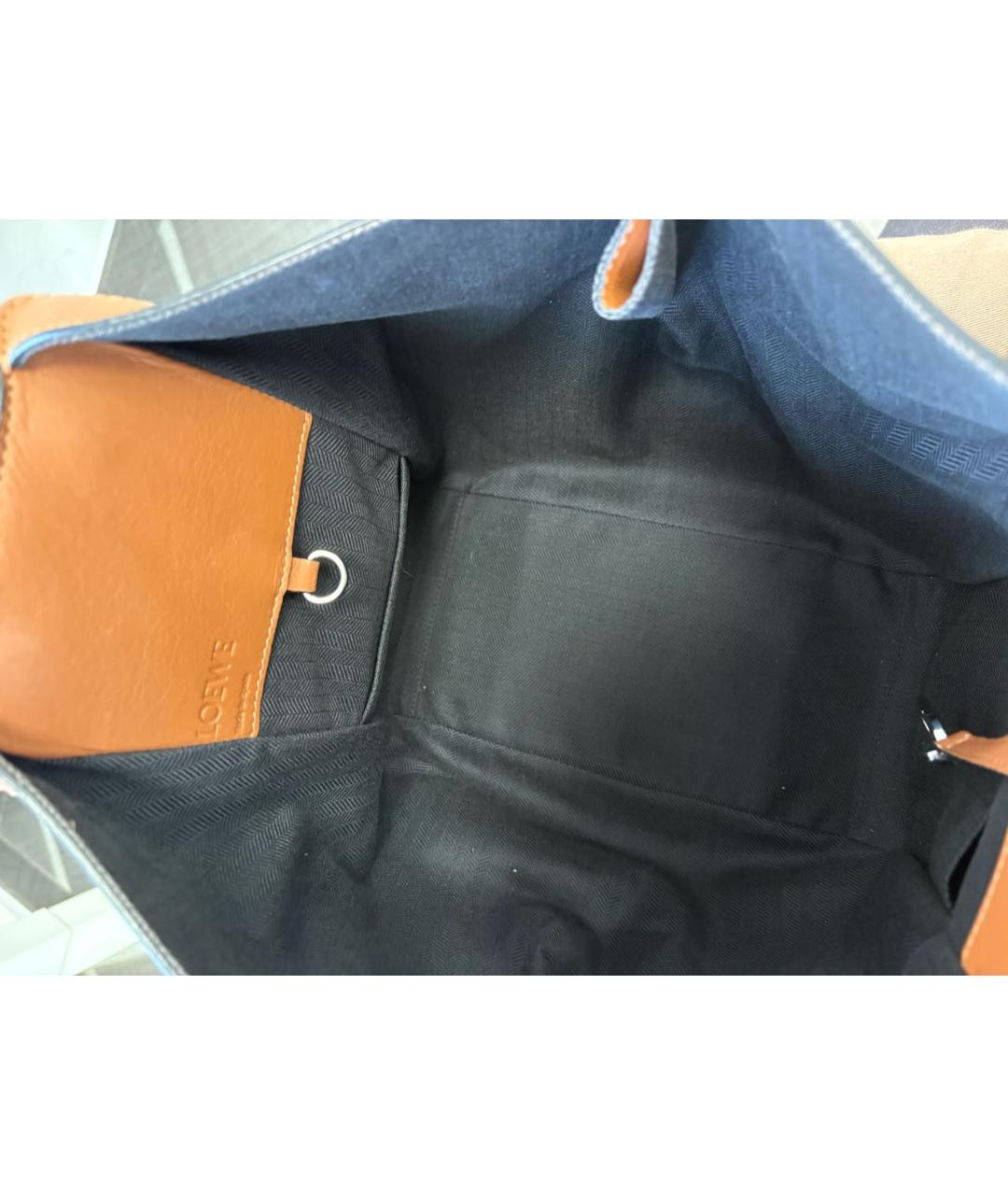 LOEWE Коричневая кожаная сумка через плечо, фото 3