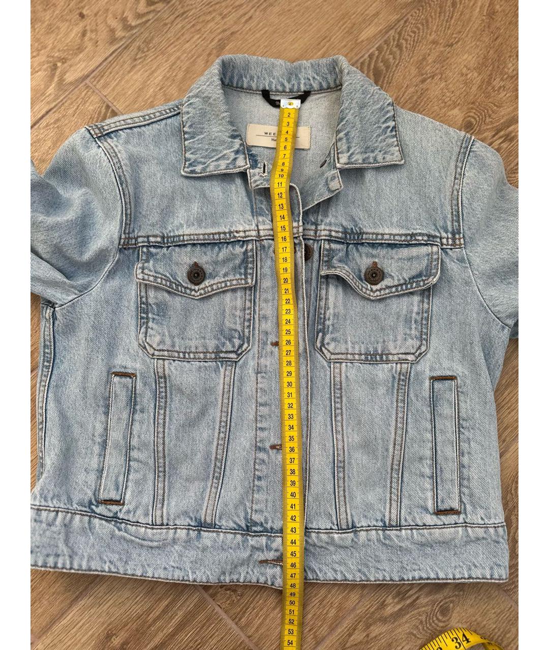 WEEKEND MAX MARA Голубая деним куртка, фото 6