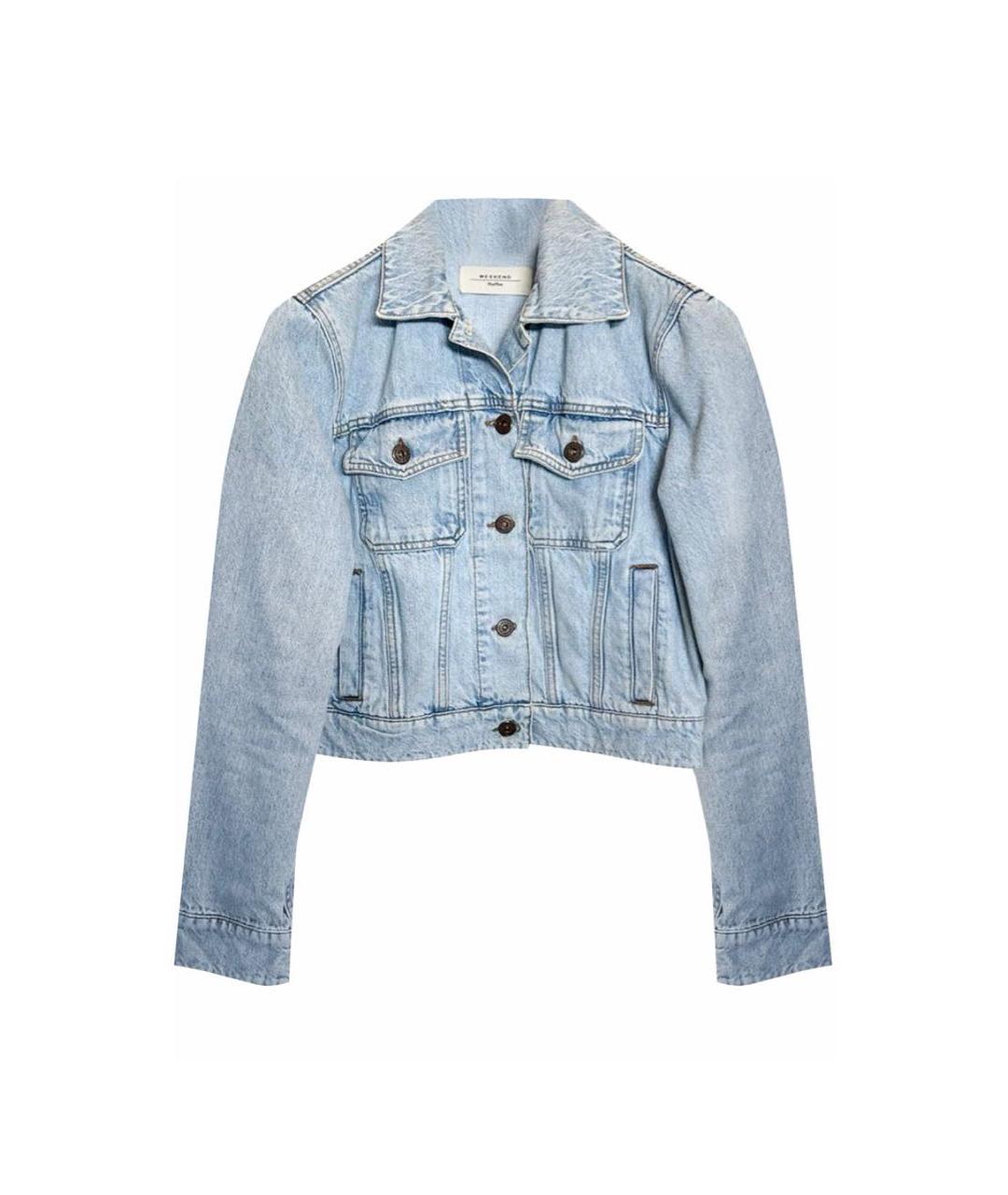 WEEKEND MAX MARA Голубая деним куртка, фото 1