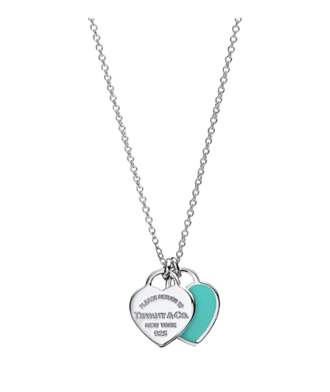 TIFFANY&CO Бирюзовая серебряная подвеска, фото 1