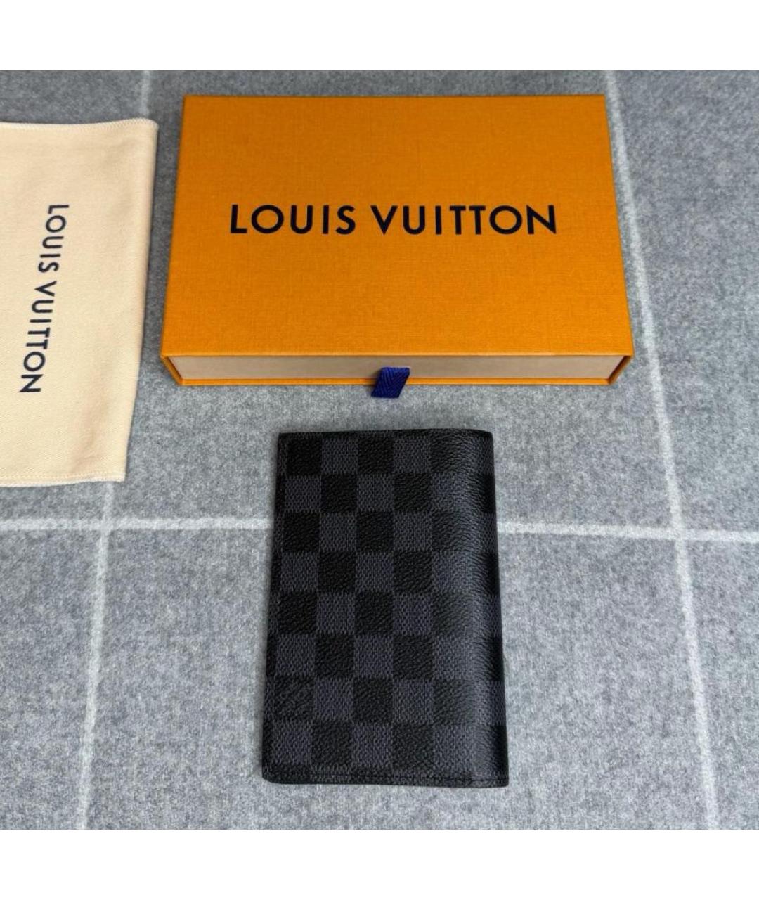 LOUIS VUITTON Черный кардхолдер, фото 3