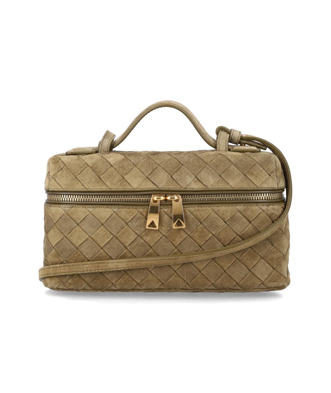 BOTTEGA VENETA Коричневая замшевая сумка через плечо, фото 1