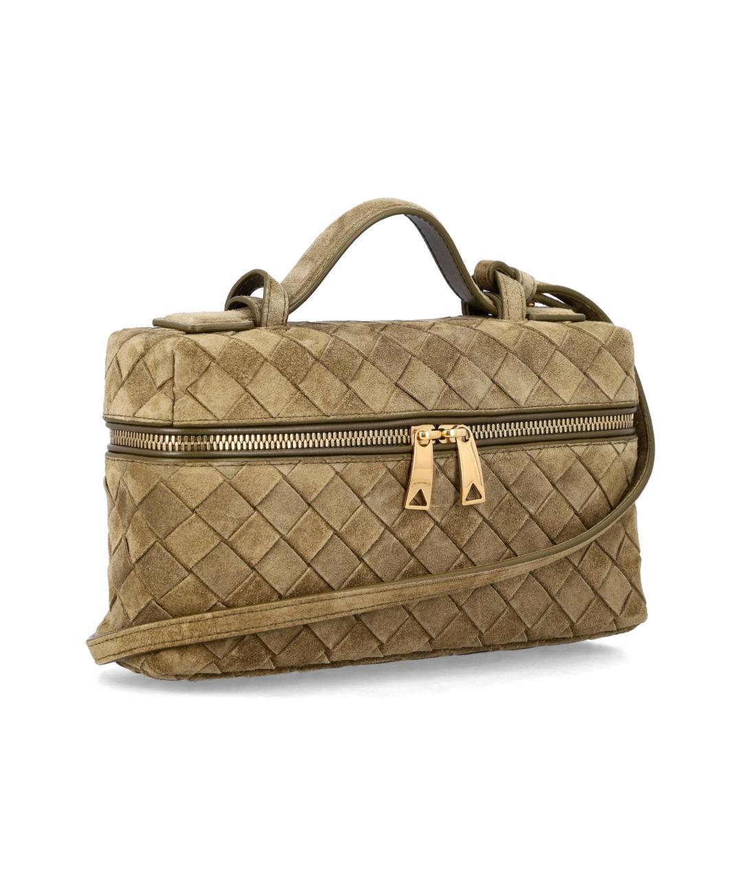 BOTTEGA VENETA Коричневая замшевая сумка через плечо, фото 2