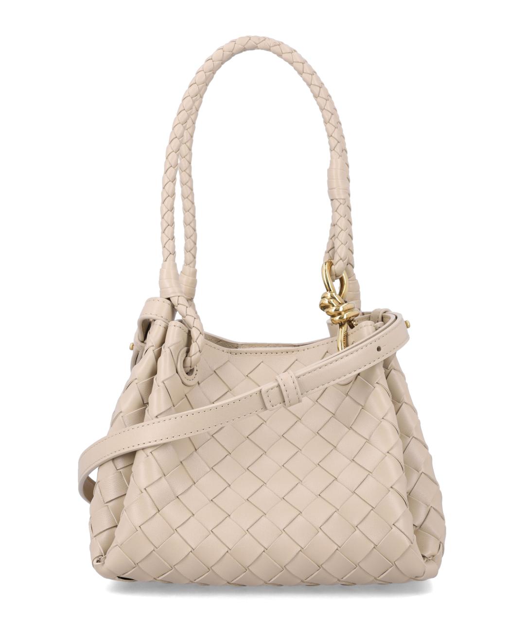BOTTEGA VENETA Бежевая кожаная сумка тоут, фото 1