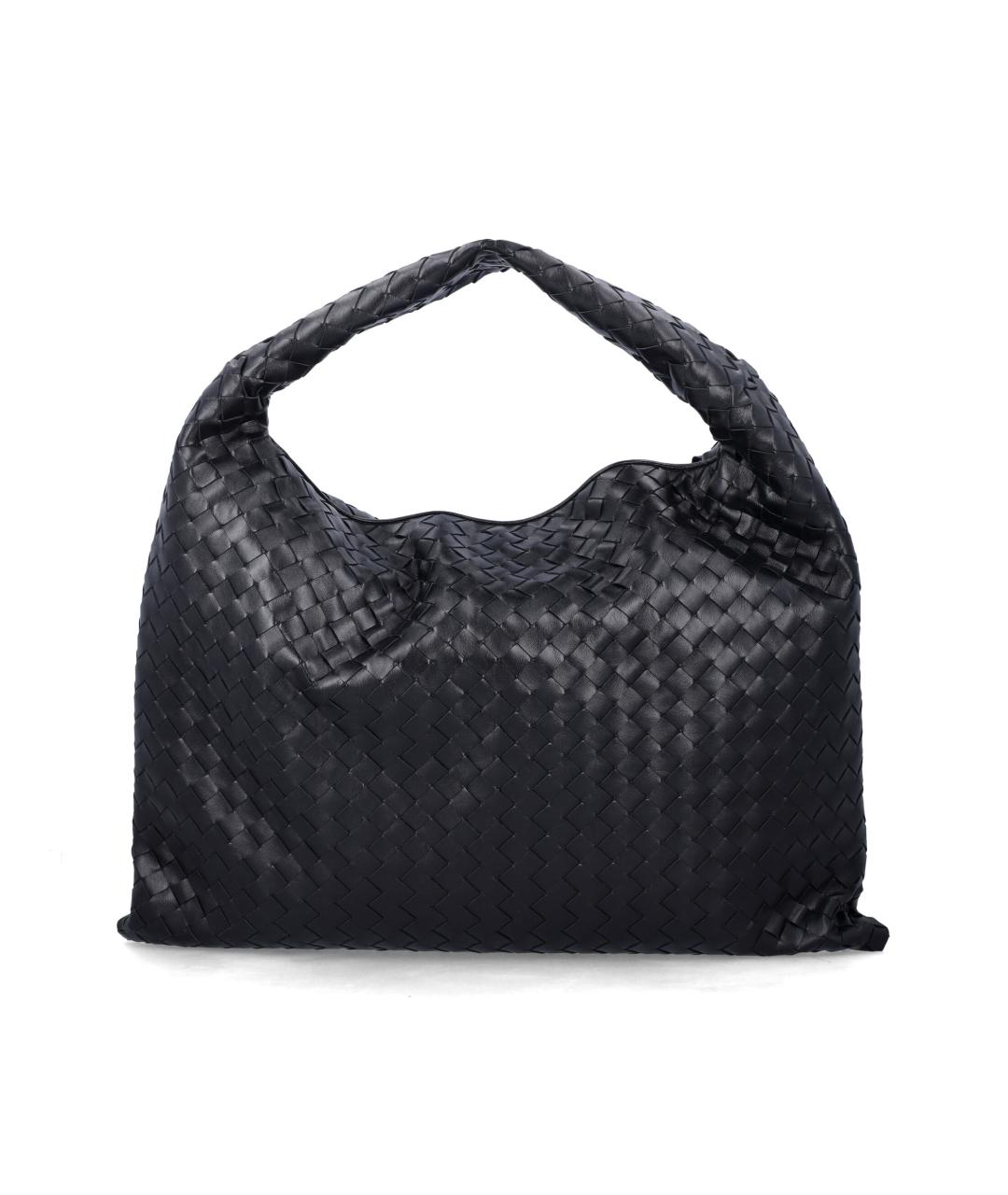 BOTTEGA VENETA Черная кожаная сумка через плечо, фото 3