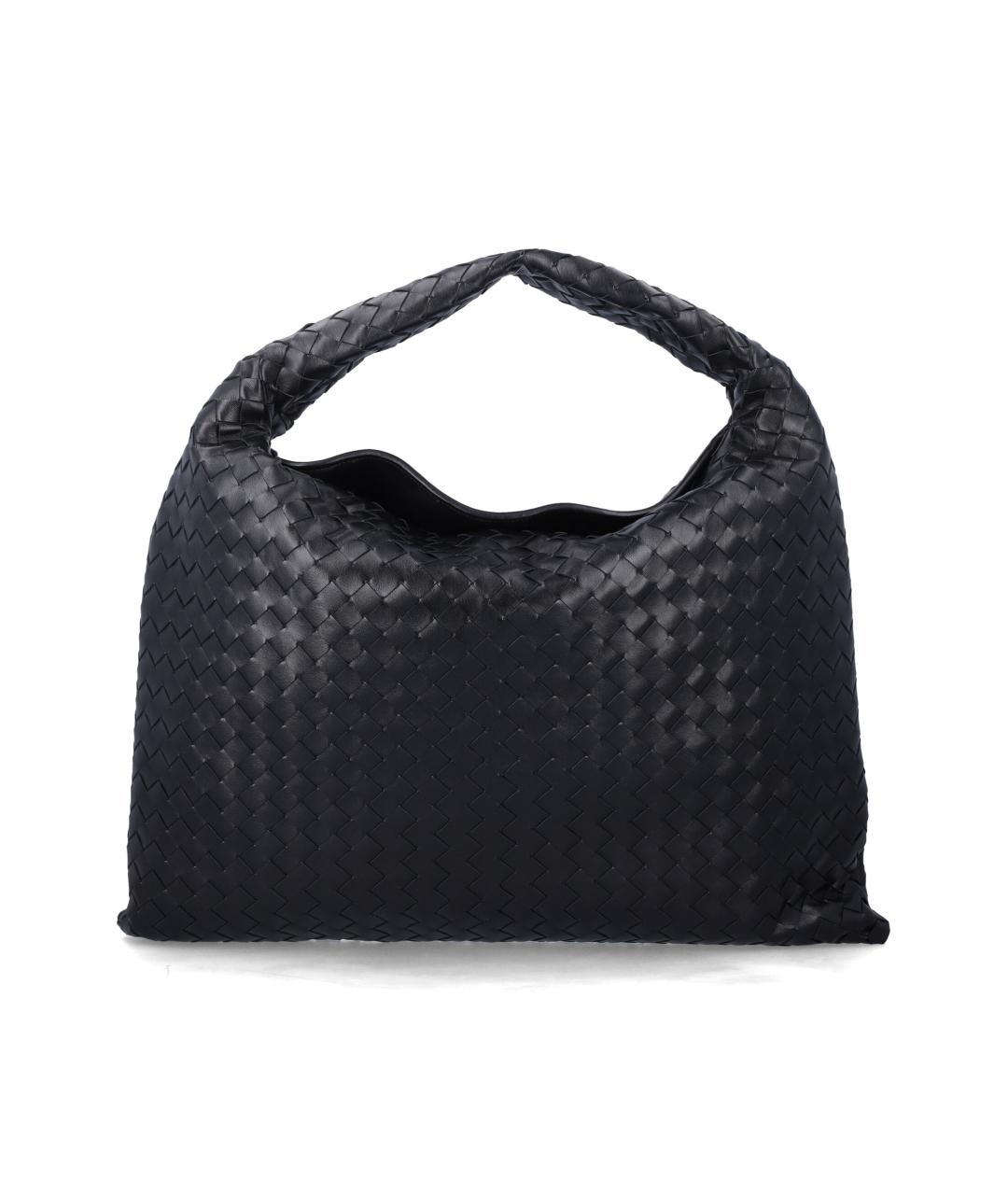 BOTTEGA VENETA Черная кожаная сумка через плечо, фото 1