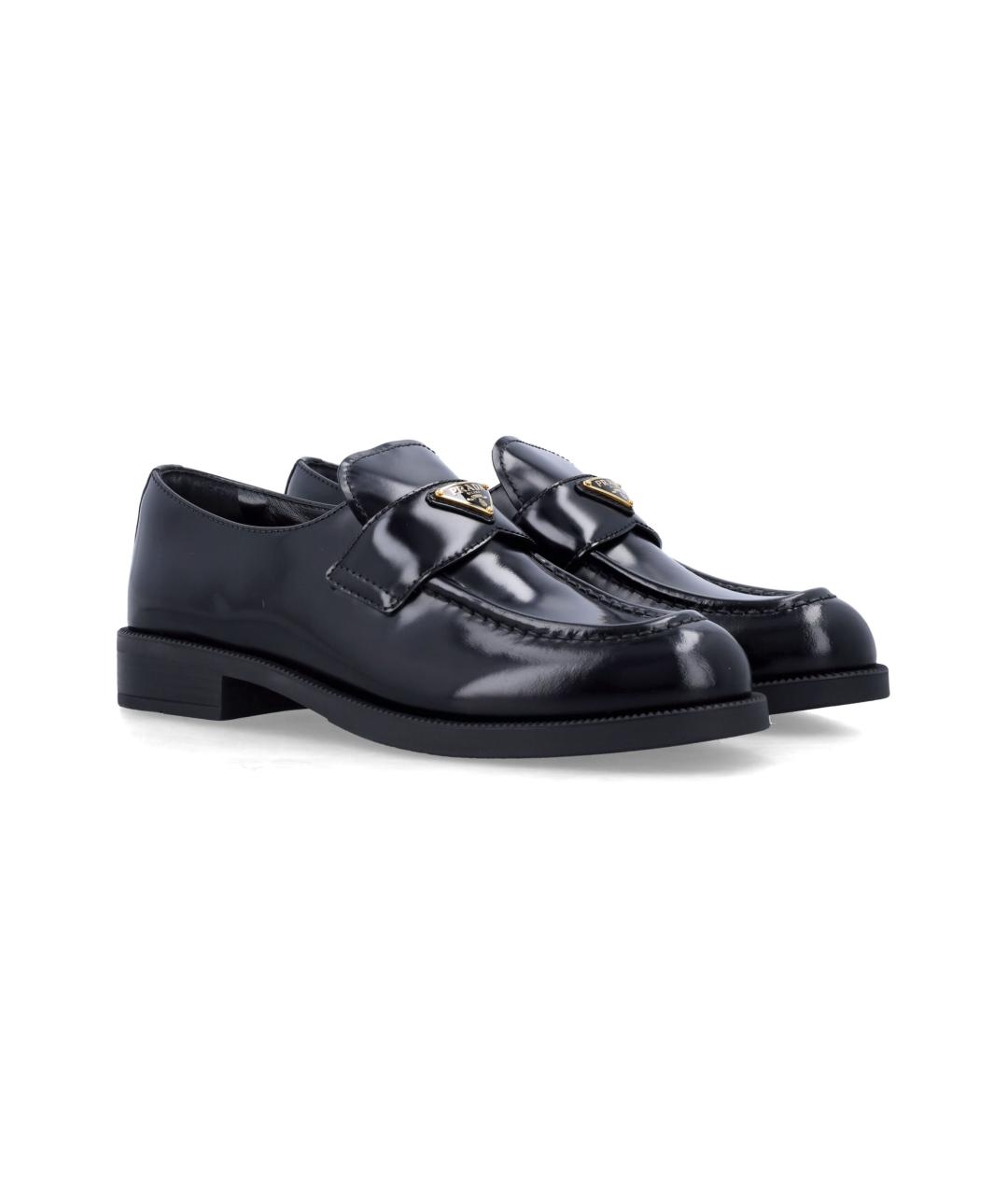 PRADA Черные кожаные лоферы, фото 2