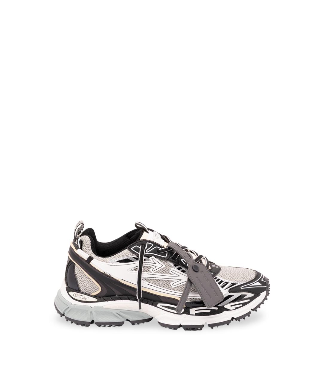 OFF-WHITE Серые синтетические низкие кроссовки / кеды, фото 1