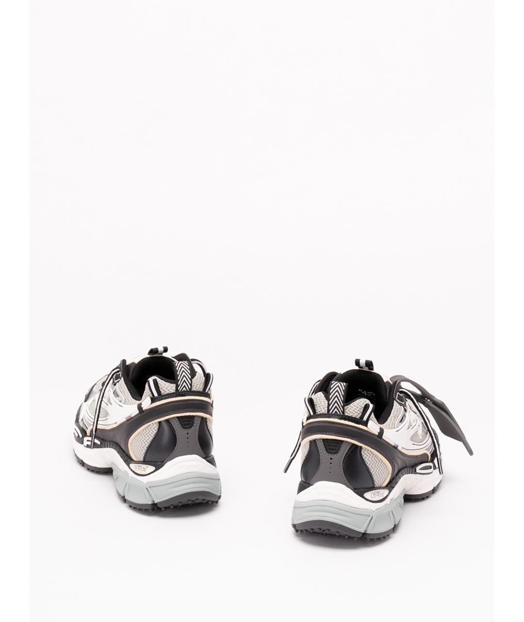 OFF-WHITE Серые синтетические низкие кроссовки / кеды, фото 3