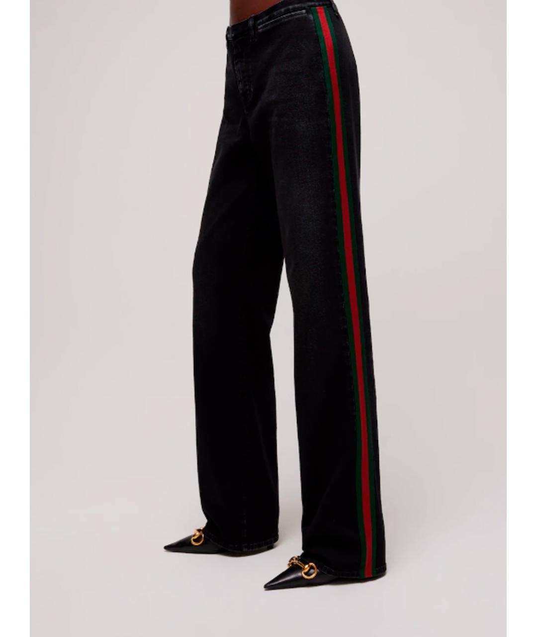 GUCCI Черные хлопковые прямые джинсы, фото 5