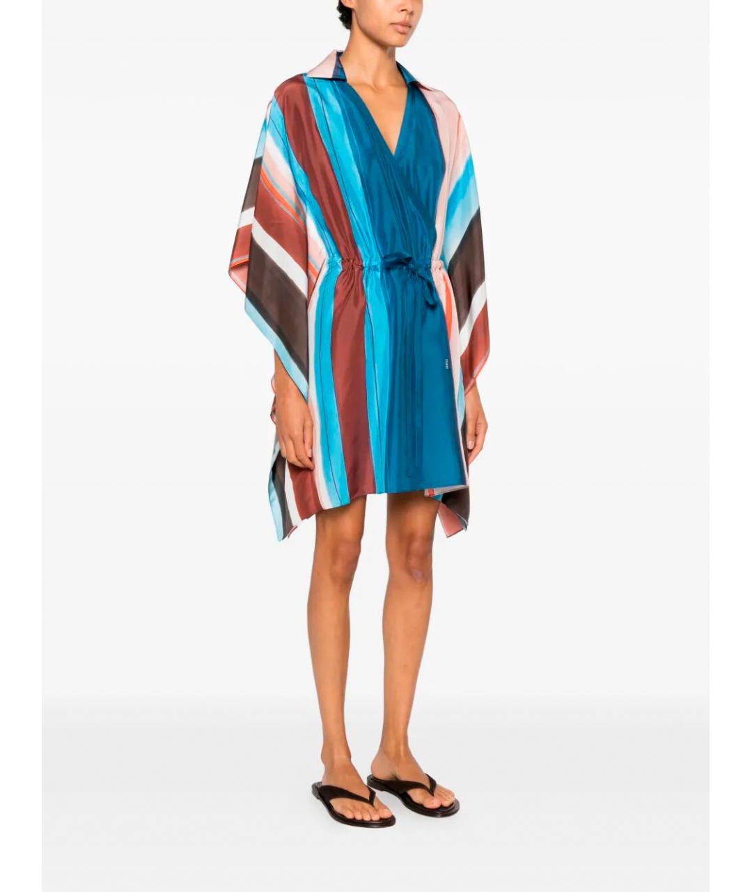 FENDI Мульти шелковое парео, фото 4
