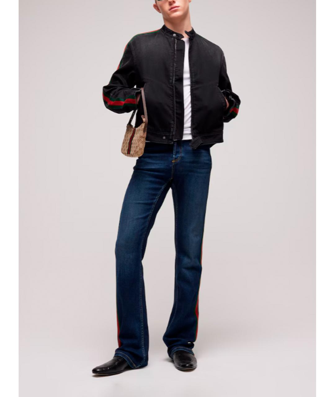 GUCCI Черная хлопковая куртка, фото 3