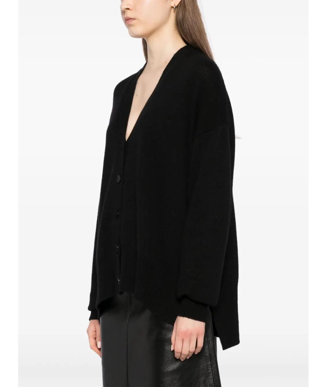 JIL SANDER Черный кашемировый кардиган, фото 4