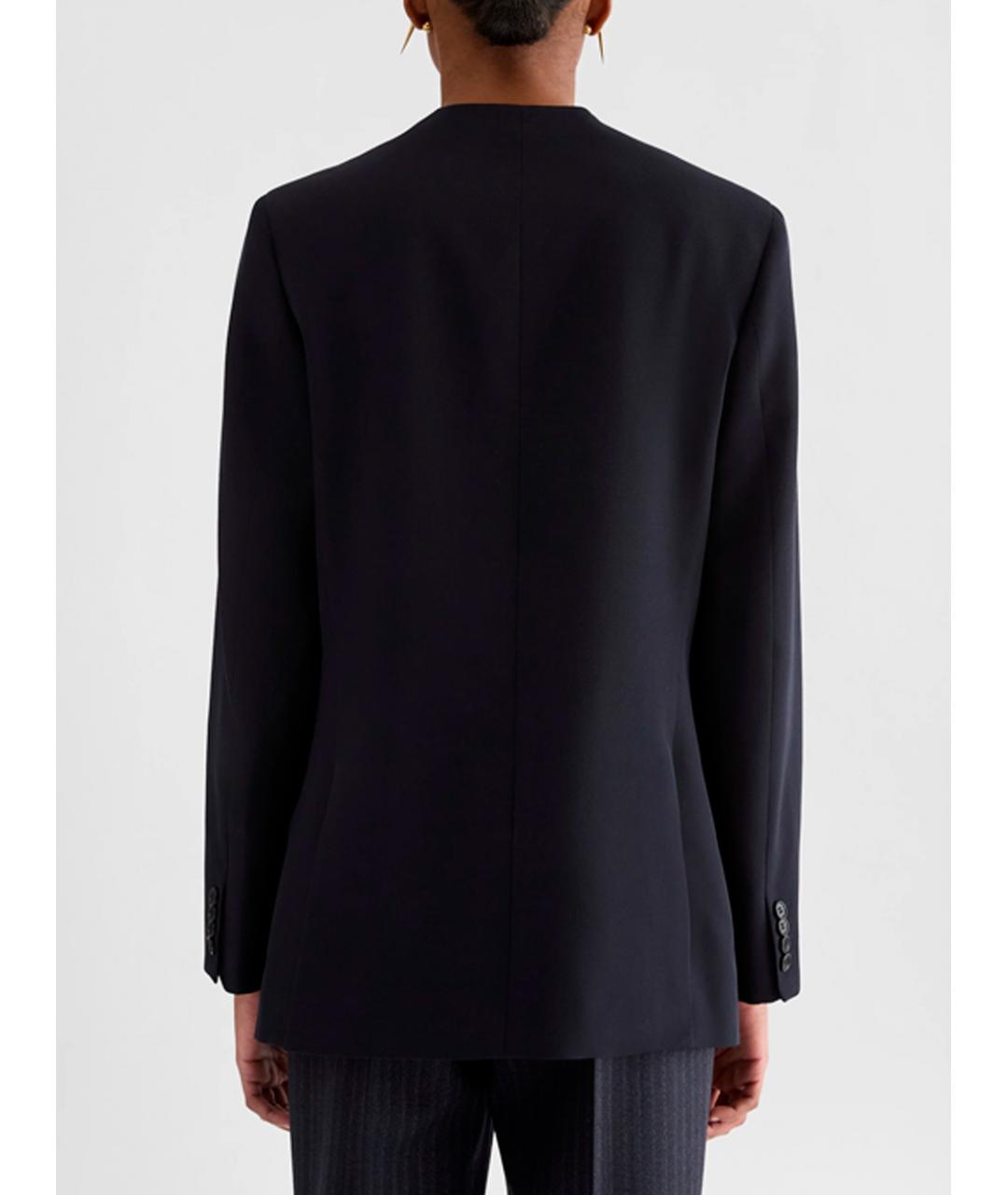 JIL SANDER Черный шерстяной жакет/пиджак, фото 4