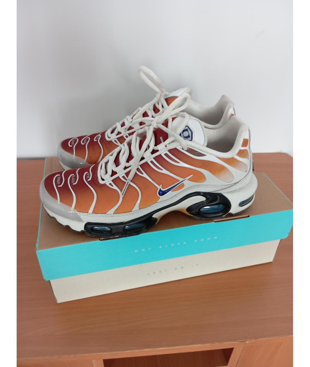 NIKE Оранжевые высокие кроссовки / кеды, фото 5