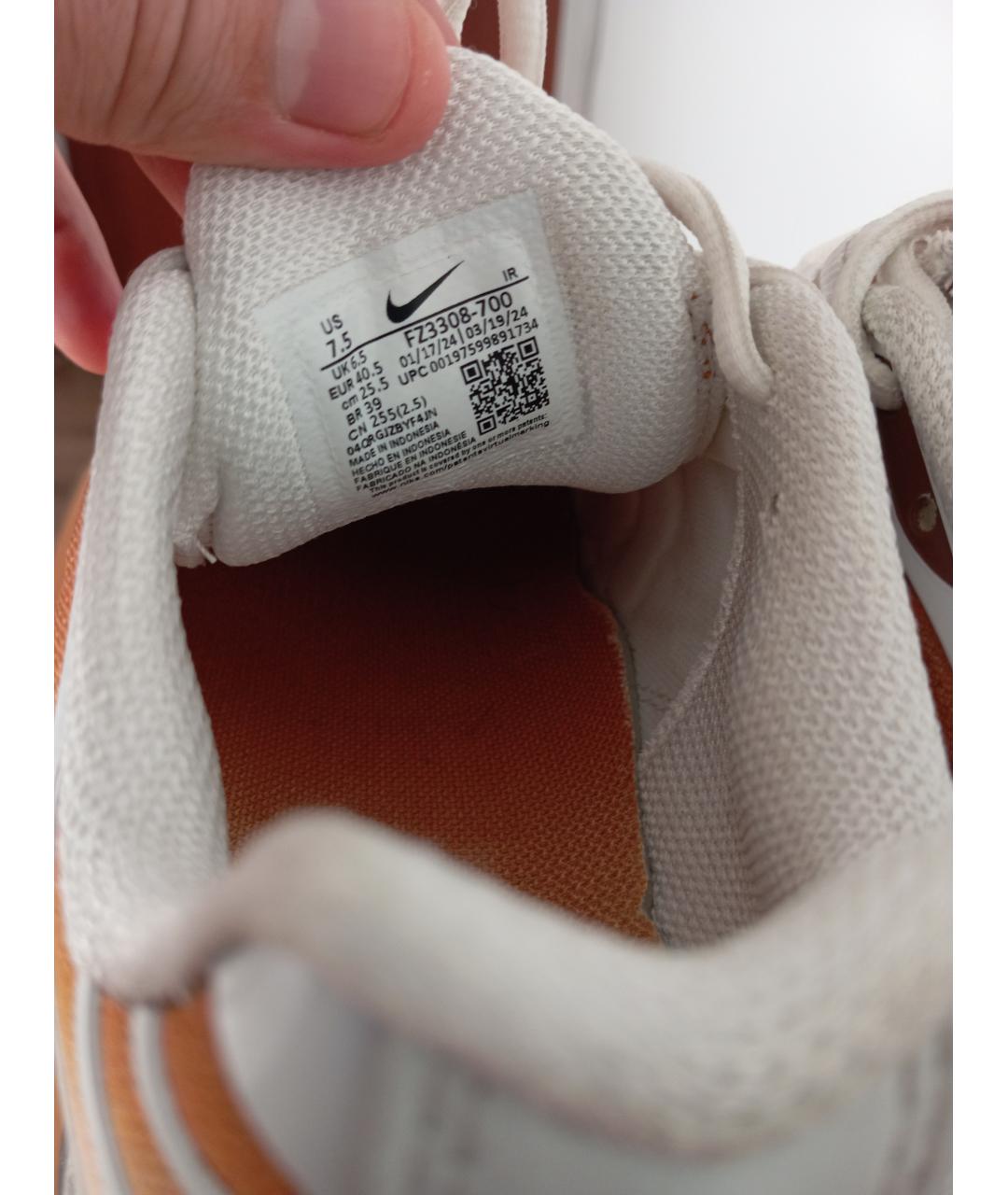 NIKE Оранжевые высокие кроссовки / кеды, фото 2