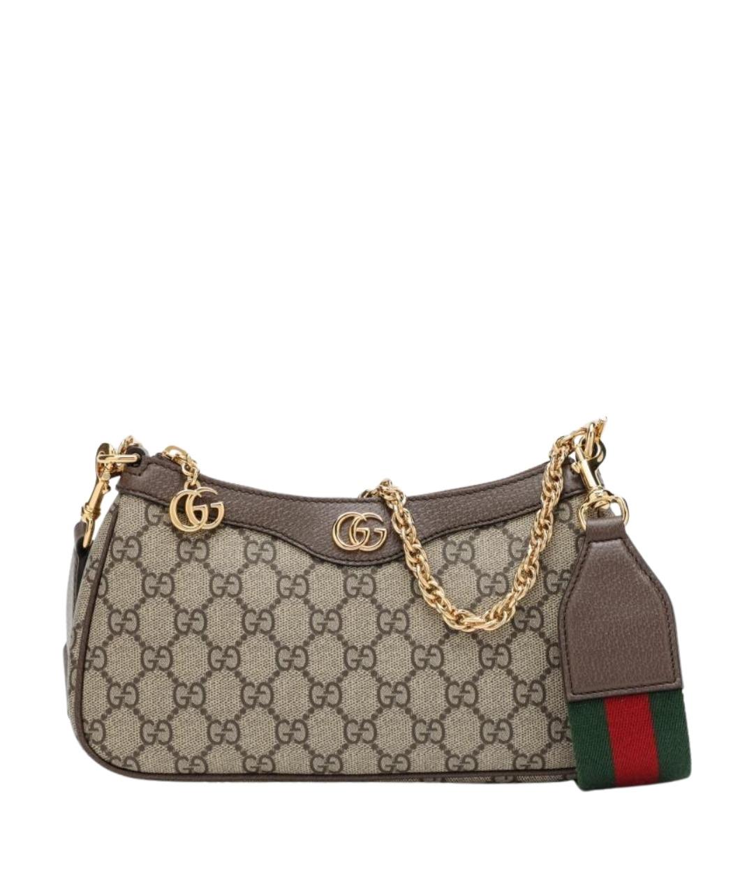 GUCCI Бежевая деним сумка через плечо, фото 1