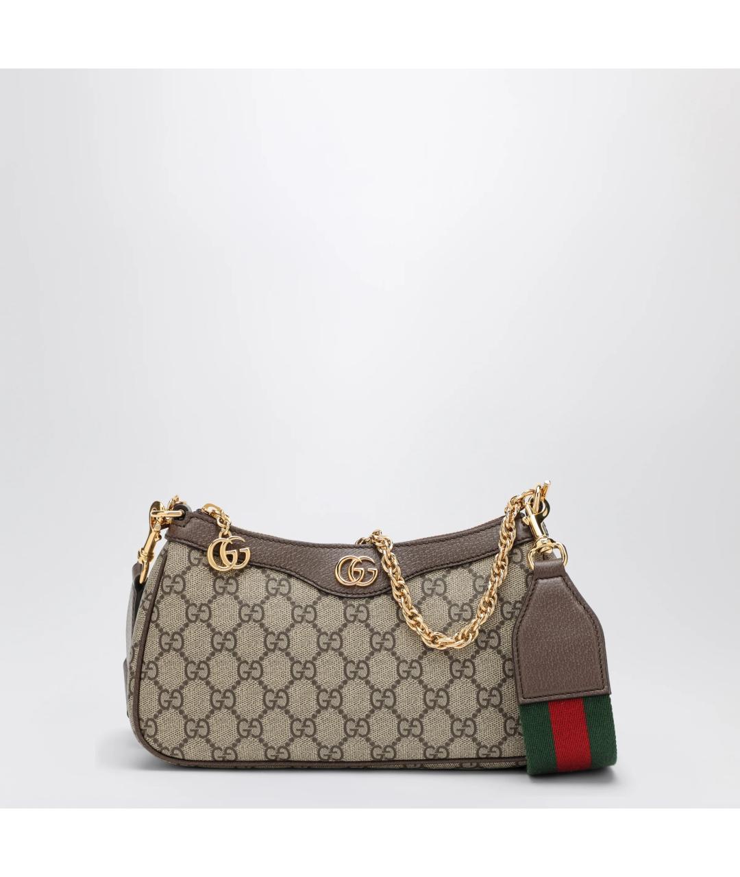 GUCCI Бежевая деним сумка через плечо, фото 3