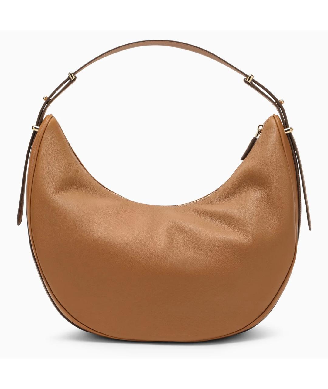 PRADA Коричневая сумка через плечо из лакированной кожи, фото 2
