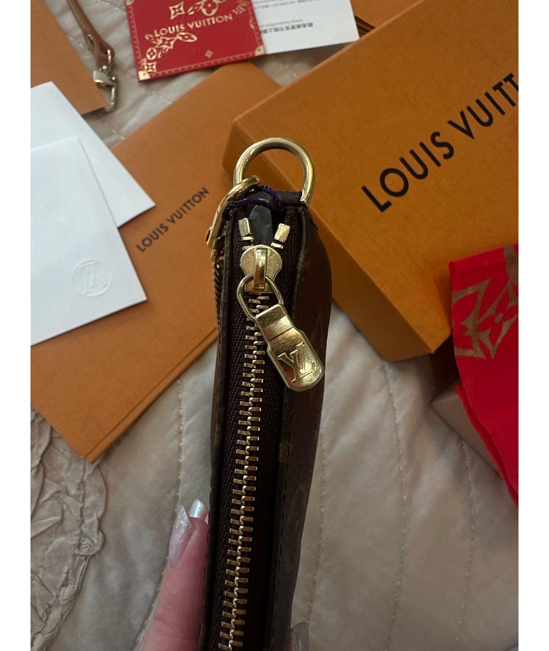 LOUIS VUITTON Коричневая сумка через плечо, фото 6