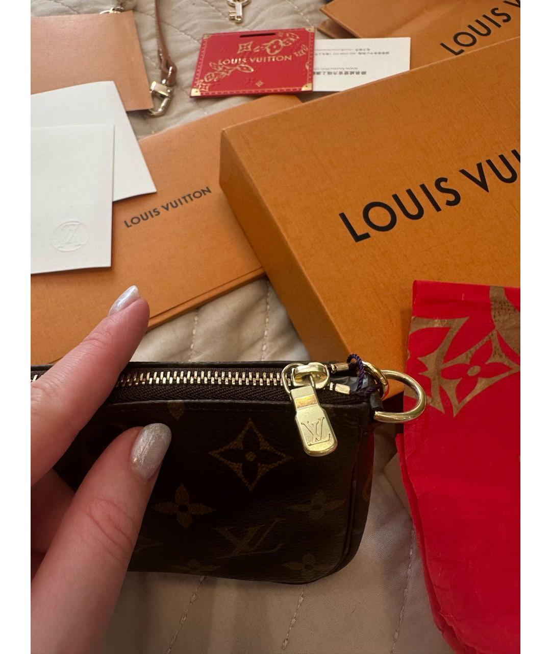 LOUIS VUITTON Коричневая сумка через плечо, фото 4