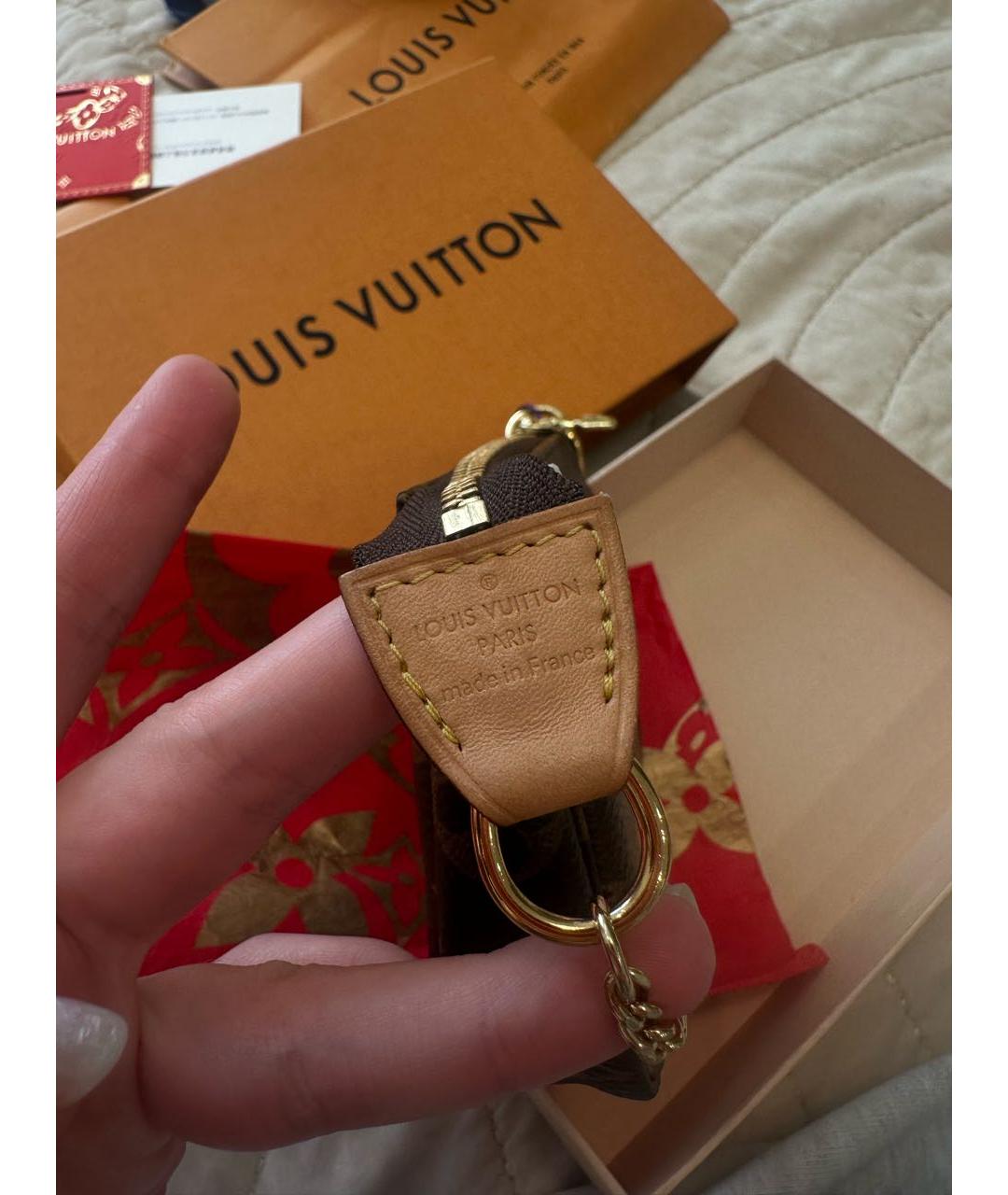 LOUIS VUITTON Коричневая сумка через плечо, фото 3
