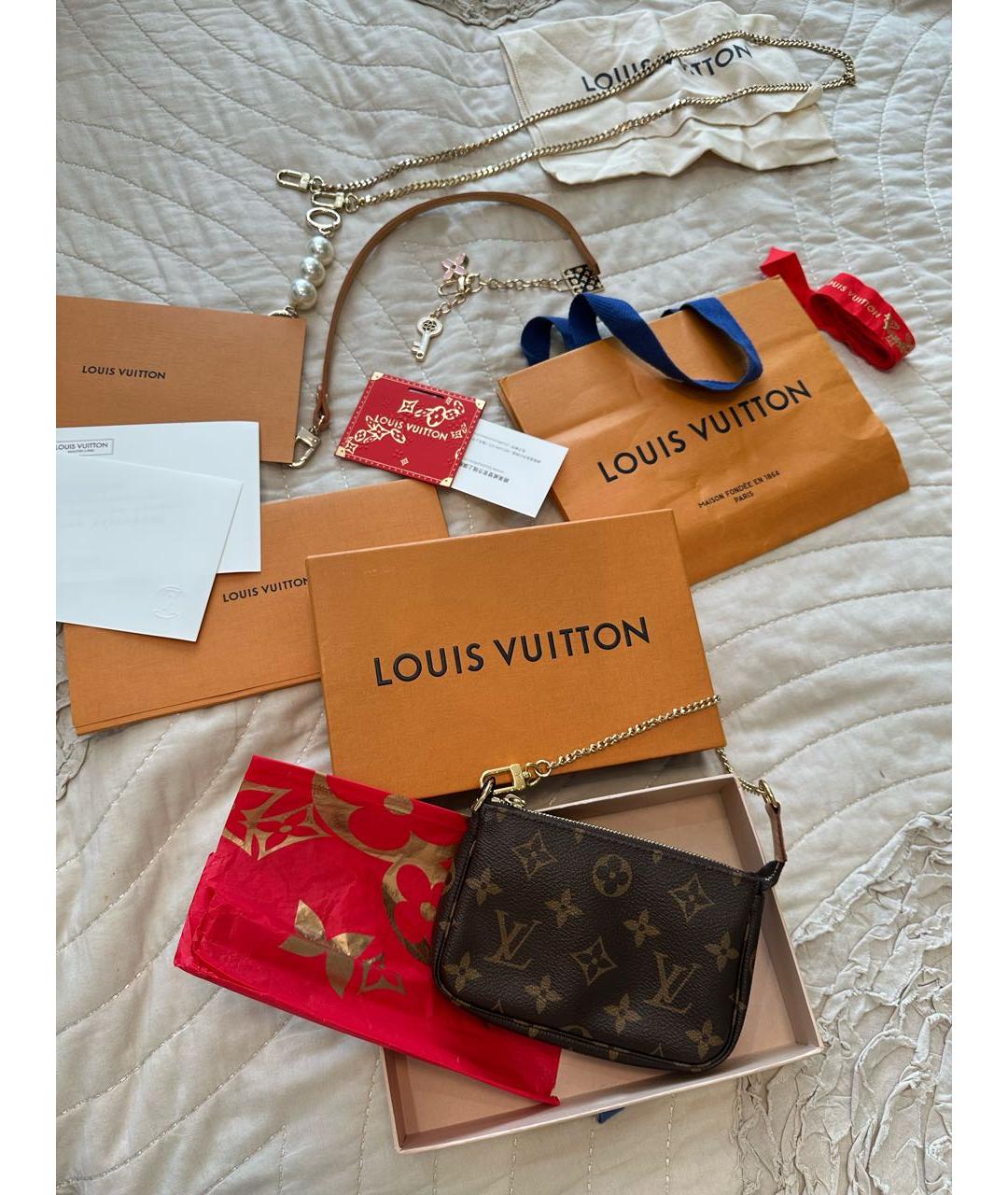 LOUIS VUITTON Коричневая сумка через плечо, фото 2