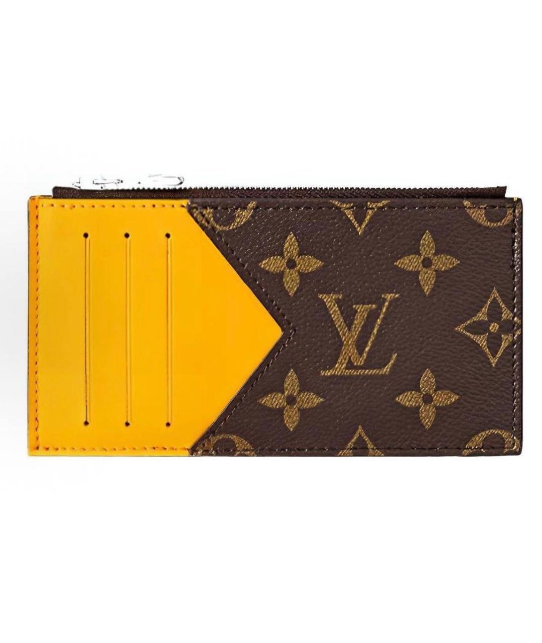 LOUIS VUITTON Желтый кардхолдер, фото 5