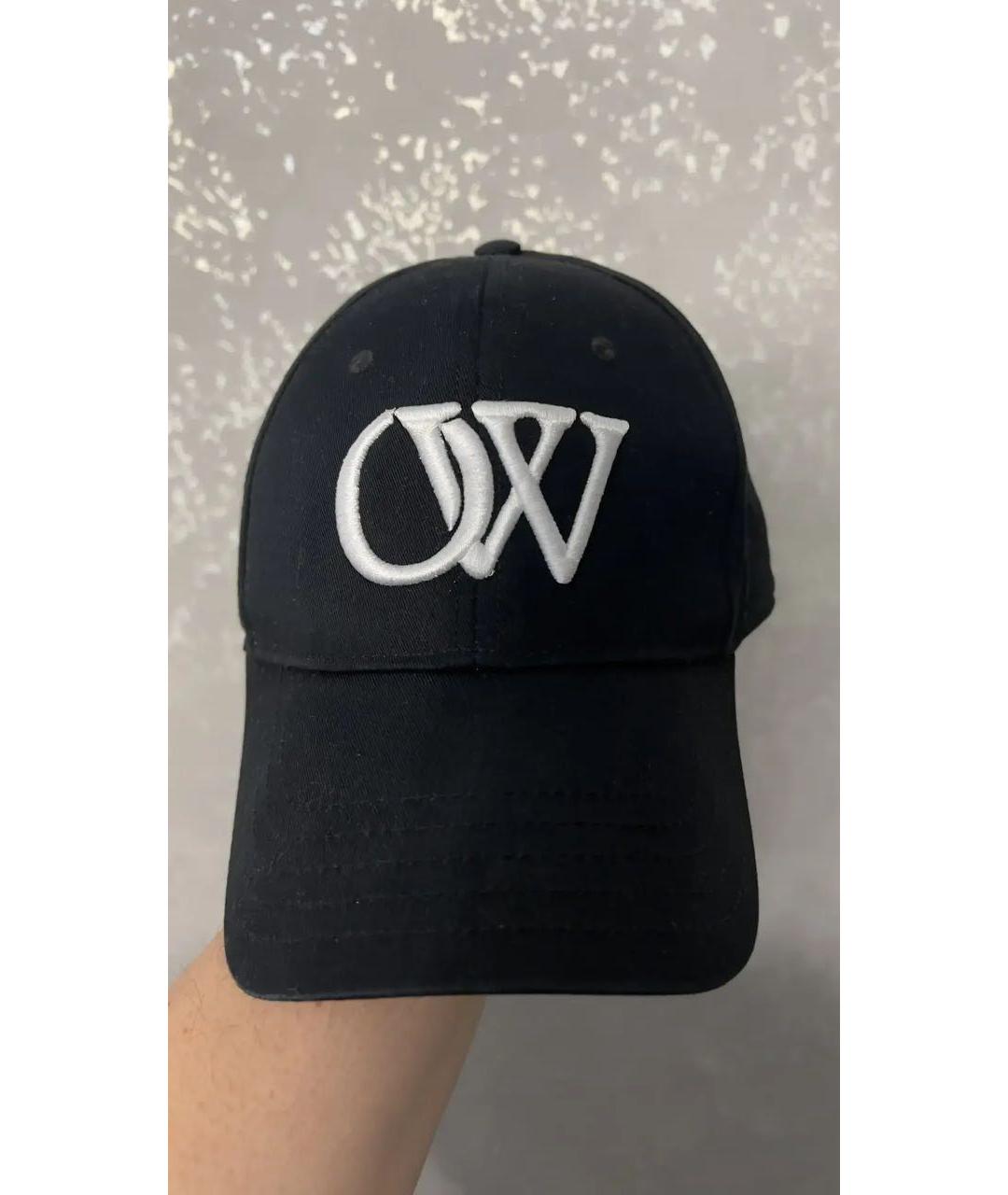 OFF-WHITE Черная хлопковая кепка/бейсболка, фото 5