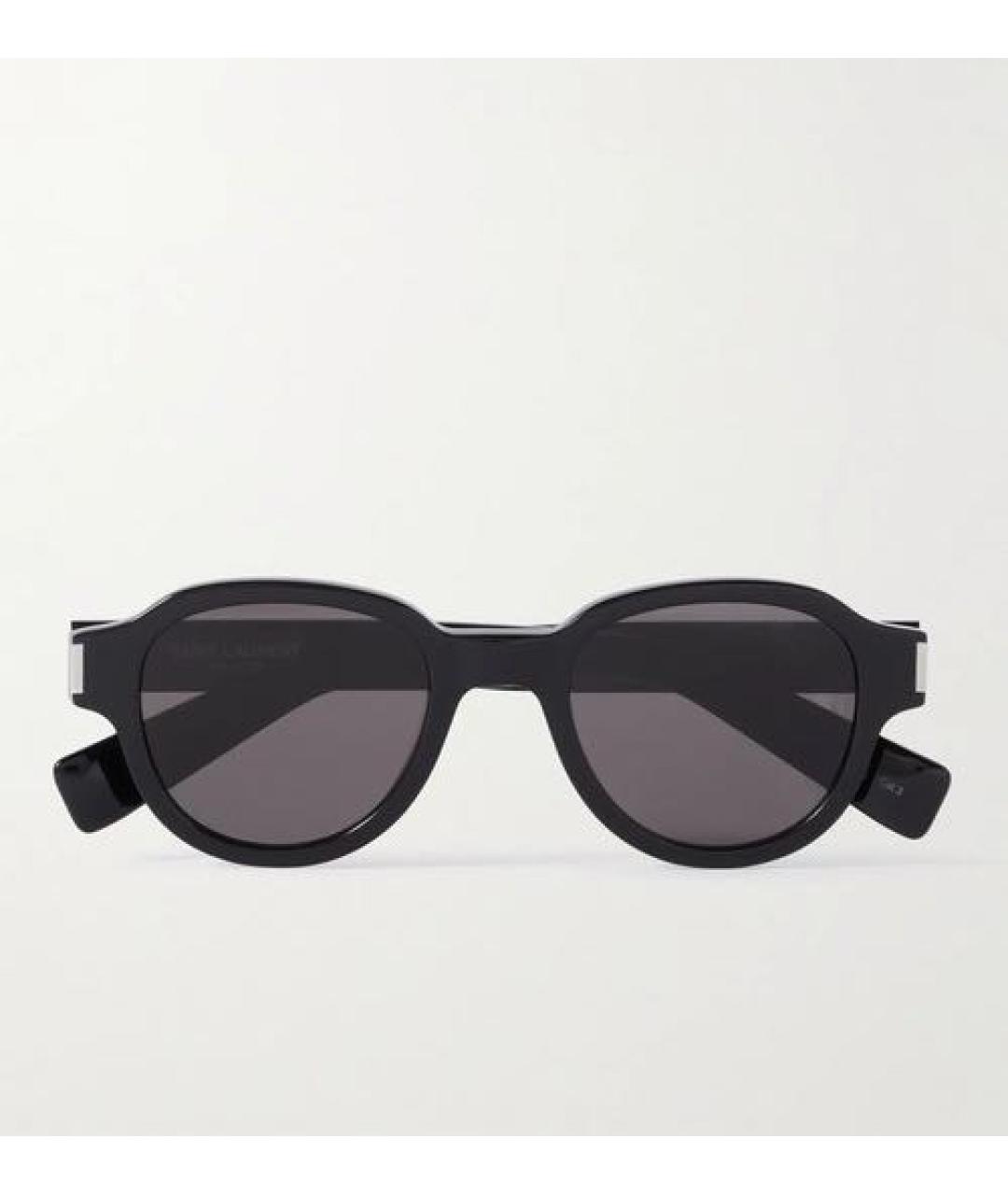 SAINT LAURENT Черные пластиковые солнцезащитные очки, фото 9
