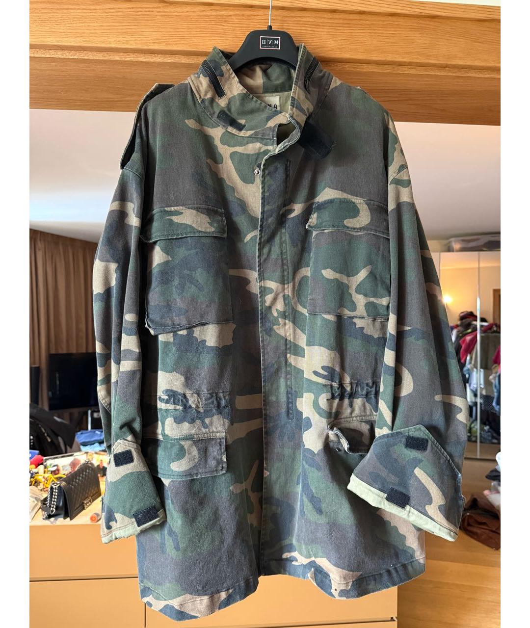 YEEZY Хаки хлопковая куртка, фото 9