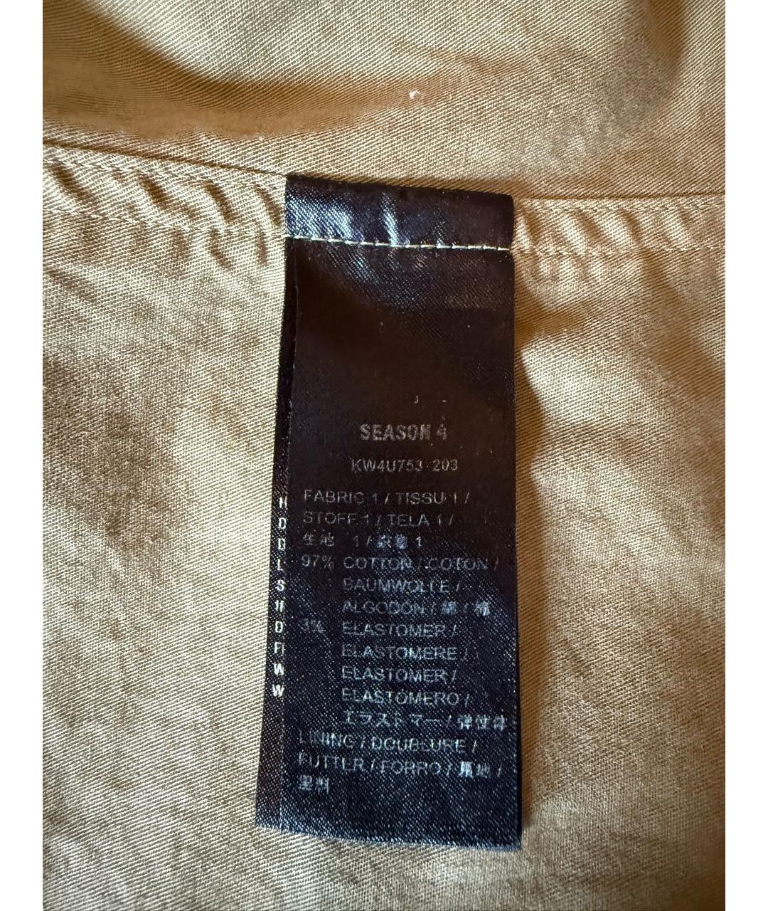 YEEZY Хаки хлопковая куртка, фото 8