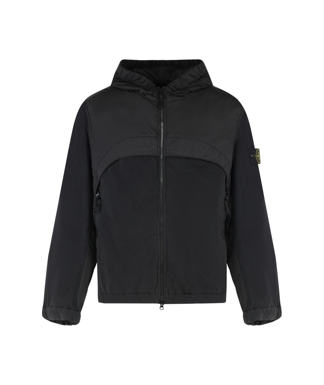 STONE ISLAND Черная полиамидовая куртка, фото 1