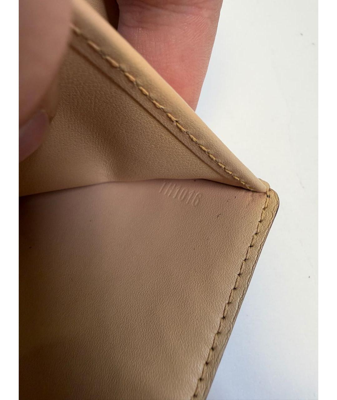 LOUIS VUITTON Черный кожаный кошелек, фото 6