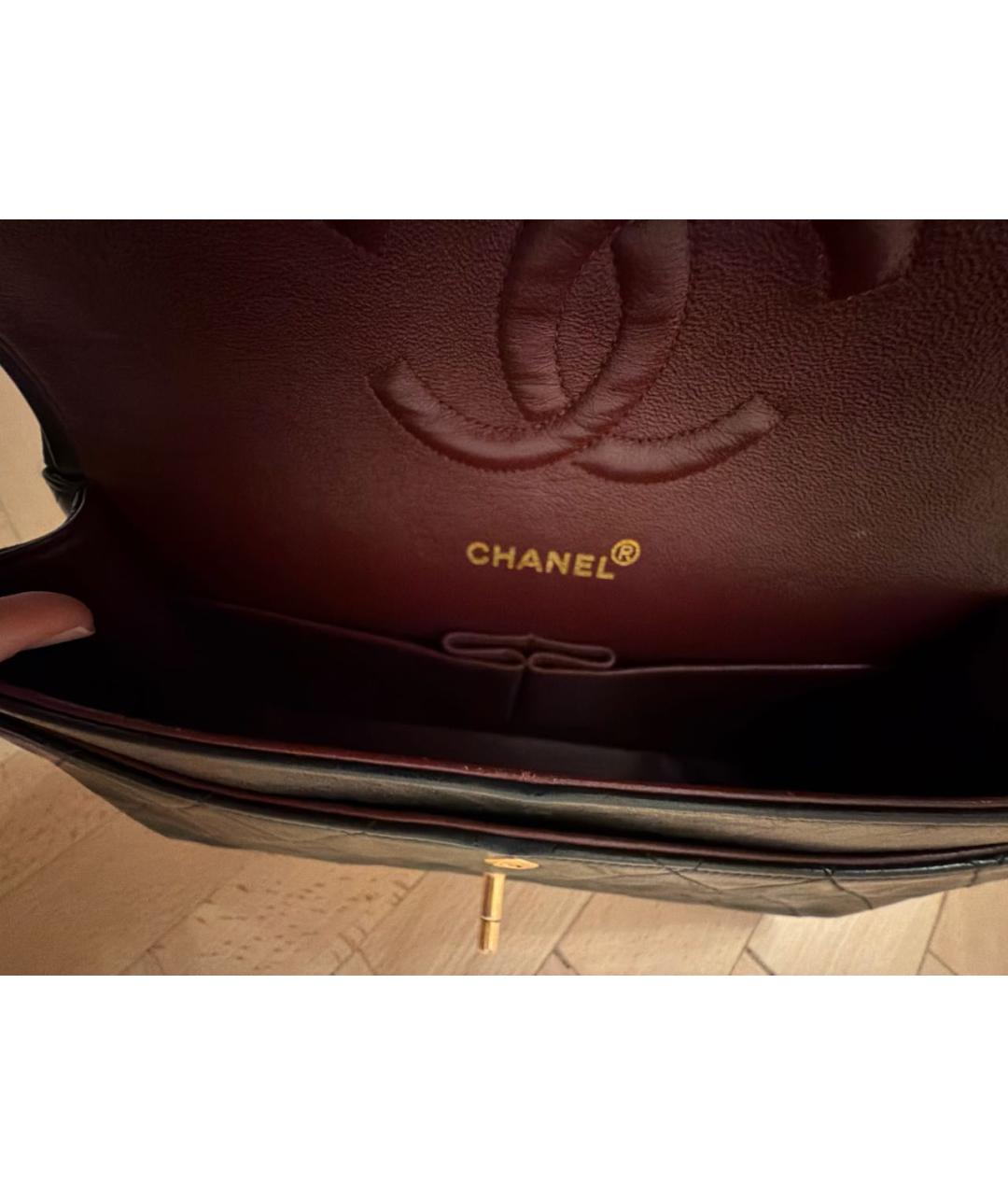 CHANEL Черная кожаная сумка через плечо, фото 4