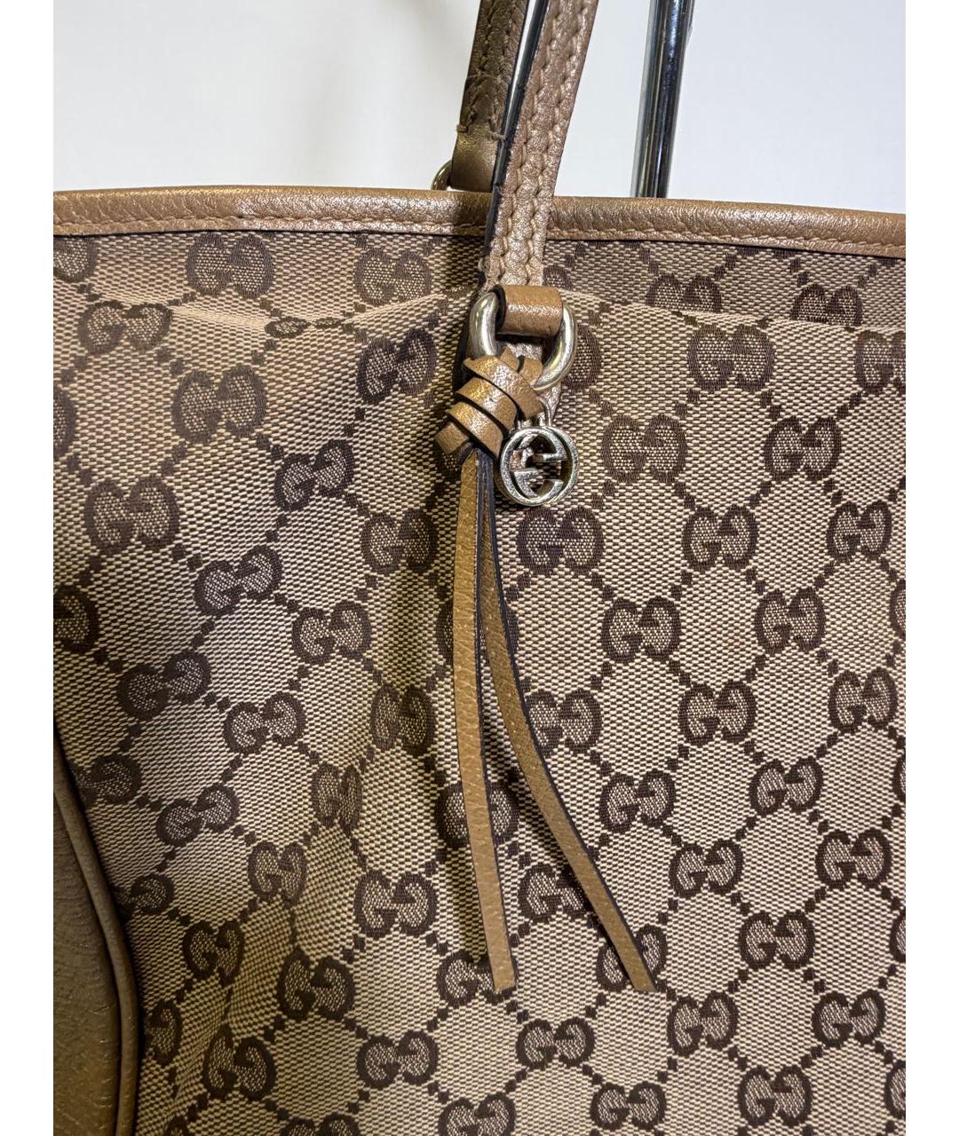 GUCCI Коричневая сумка с короткими ручками, фото 2