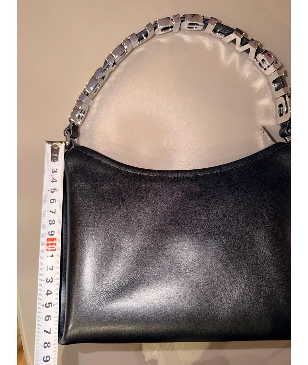 ALEXANDER WANG Черная кожаная сумка с короткими ручками, фото 7
