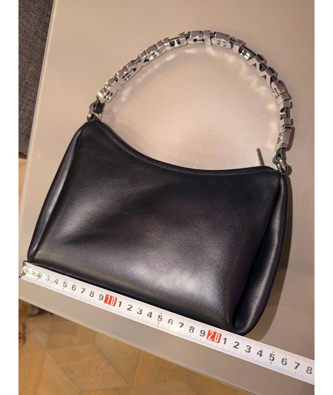 ALEXANDER WANG Черная кожаная сумка с короткими ручками, фото 3