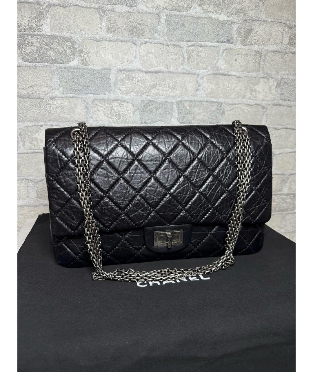 CHANEL Черная кожаная сумка через плечо, фото 3