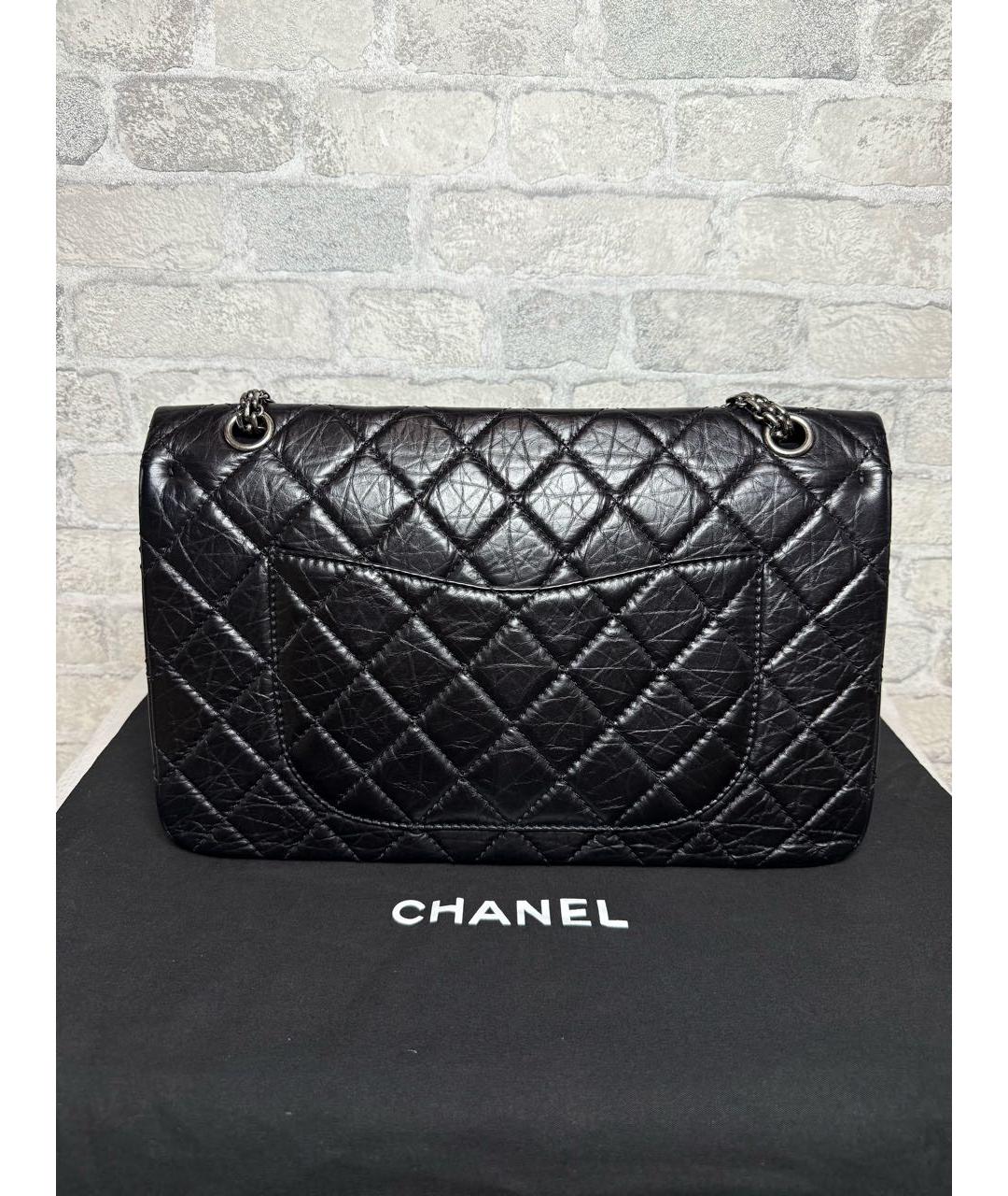 CHANEL Черная кожаная сумка через плечо, фото 4