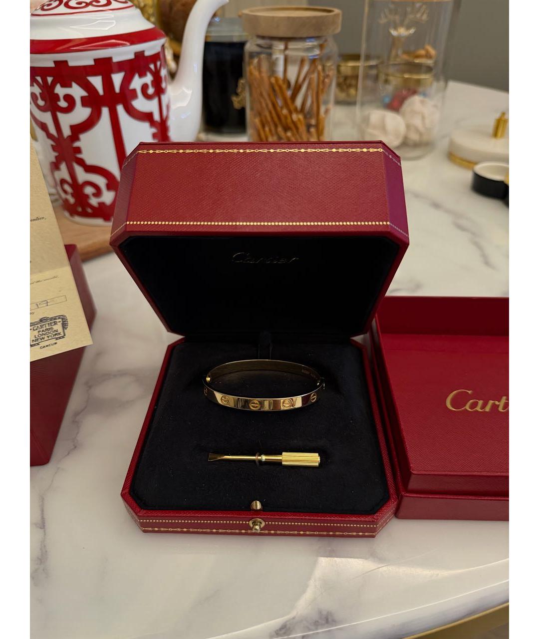 CARTIER Золотой браслет из желтого золота, фото 3