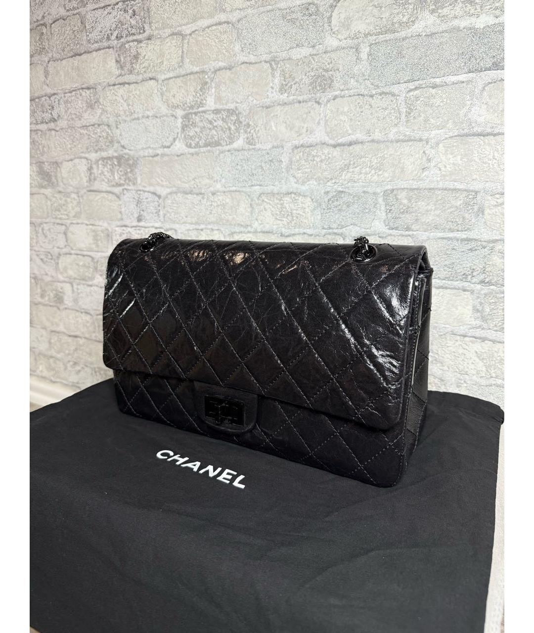 CHANEL Черная кожаная сумка через плечо, фото 2