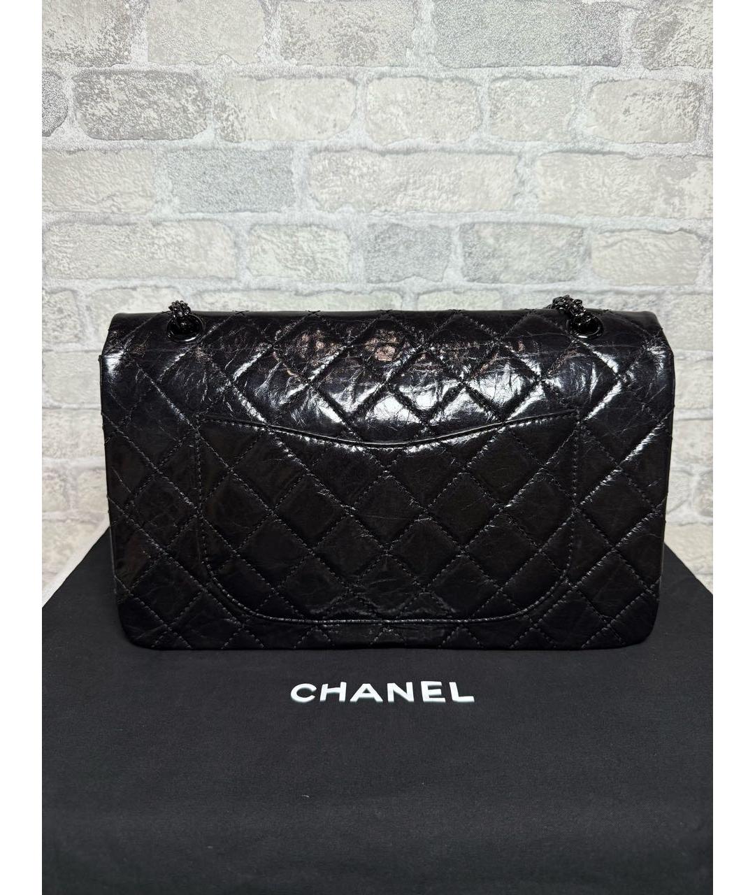 CHANEL Черная кожаная сумка через плечо, фото 4